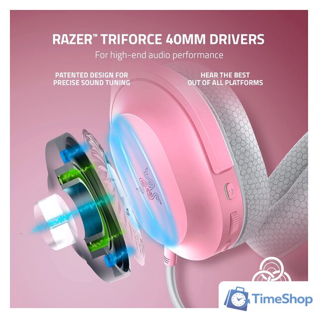 Наушники Razer Barracuda X 2022 (розовый) - Изображение №4 — Интернет-магазин Time-Shop