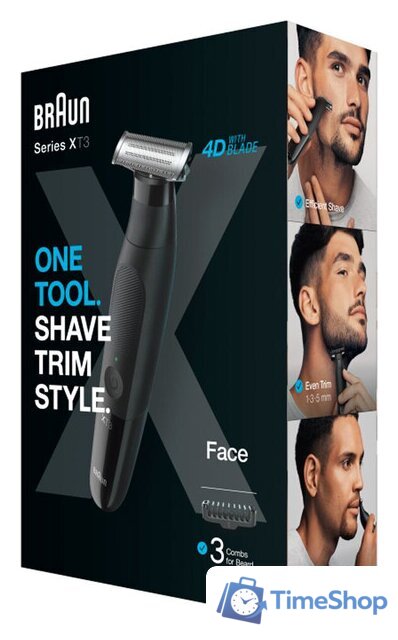 Триммер для бороды и усов Braun OneTool XT3100 - Изображение №8 — Интернет-магазин Time-Shop