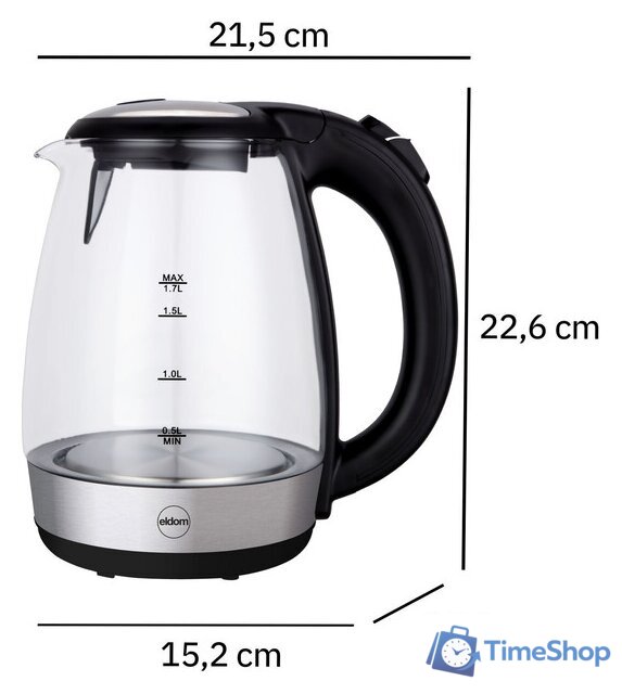 Электрический чайник Eldom C415 - Изображение №7 — Интернет-магазин Time-Shop