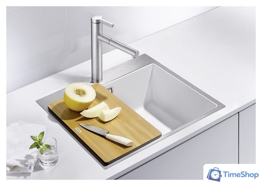 Кухонная мойка Blanco Subline 500-IF/A SteelFrame 524114 (белый) - Изображение №2 — Интернет-магазин Time-Shop