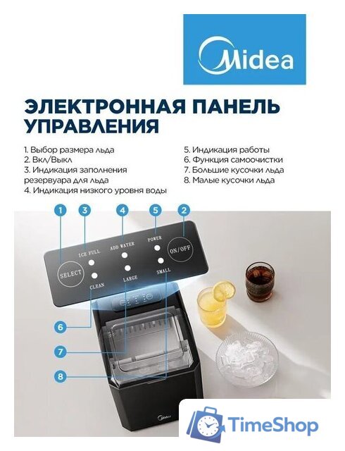 Льдогенератор Midea MERI12B01RUDK - Изображение №3 — Интернет-магазин Time-Shop