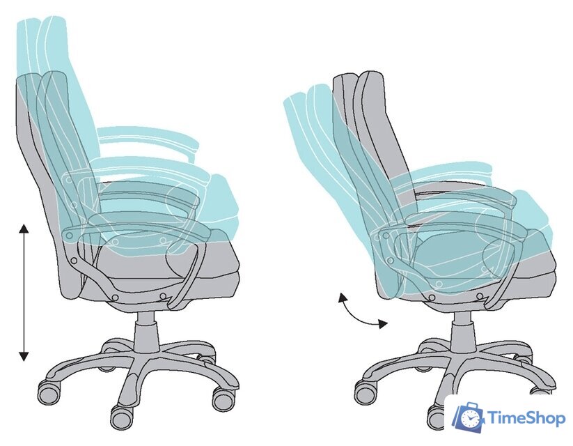Офисное кресло Бюрократ CH-868LT (черный) - Изображение №5 — Интернет-магазин Time-Shop