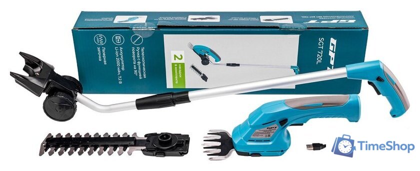 Кусторез + ножницы GPT SGT 720L (с 1-им АКБ) - Изображение №9 — Интернет-магазин Time-Shop