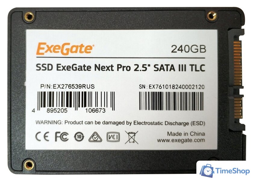 SSD ExeGate Next Pro 480GB EX276683RUS - Изображение №2 — Интернет-магазин Time-Shop