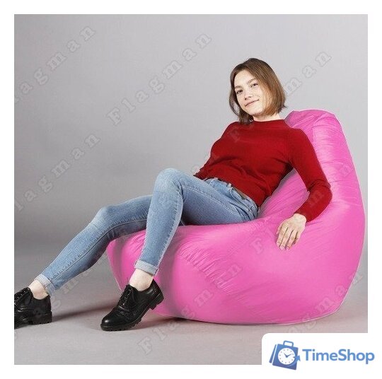Кресло-мешок Flagman Груша Макси Г2.2-07 (светло-розовый) - Изображение №12 — Интернет-магазин Time-Shop