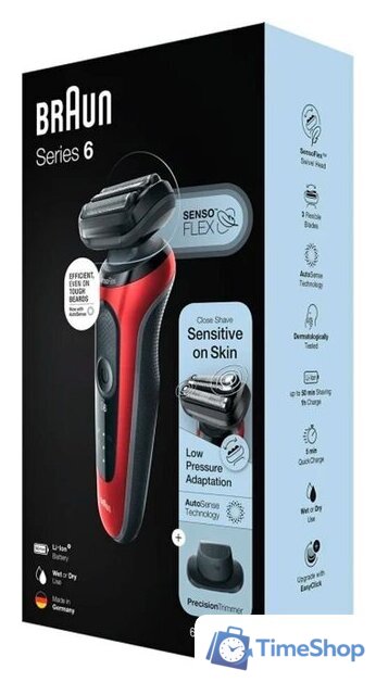 Электробритва Braun Series 6 61-R1200s - Изображение №7 — Интернет-магазин Time-Shop