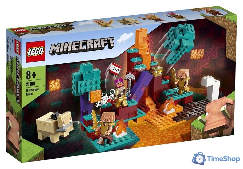 Конструктор LEGO Minecraft 21168 Искаженный лес - Изображение №1 — Интернет-магазин Time-Shop