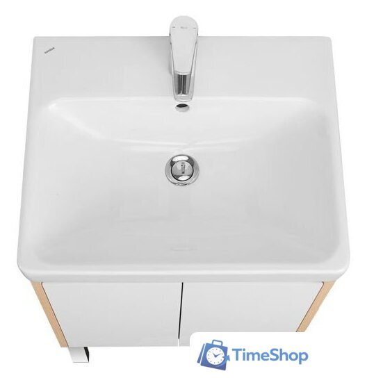  Акватон Тумба с умывальником Сканди Doors 55 1A2788K0SDB20 (белый/дуб верона) - Изображение №5 — Интернет-магазин Time-Shop