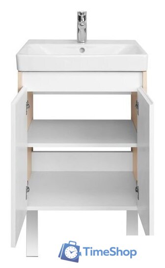  Акватон Тумба с умывальником Сканди Doors 55 1A2788K0SDB20 (белый/дуб верона) - Изображение №2 — Интернет-магазин Time-Shop