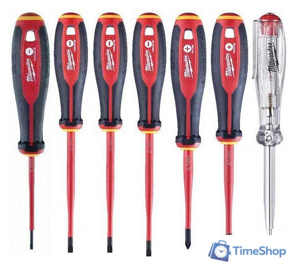 Набор отверток Milwaukee 4932478739 (7 предметов) - Изображение №1 — Интернет-магазин Time-Shop