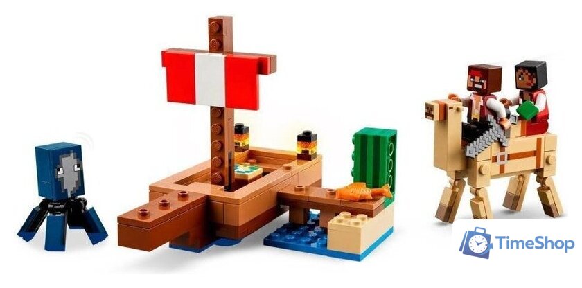 Конструктор LEGO Minecraft 21259 Путешествие на пиратском корабле - Изображение №2 — Интернет-магазин Time-Shop