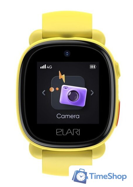 Детские умные часы Elari KidPhone 4G Lite (желтый) - Изображение №4 — Интернет-магазин Time-Shop