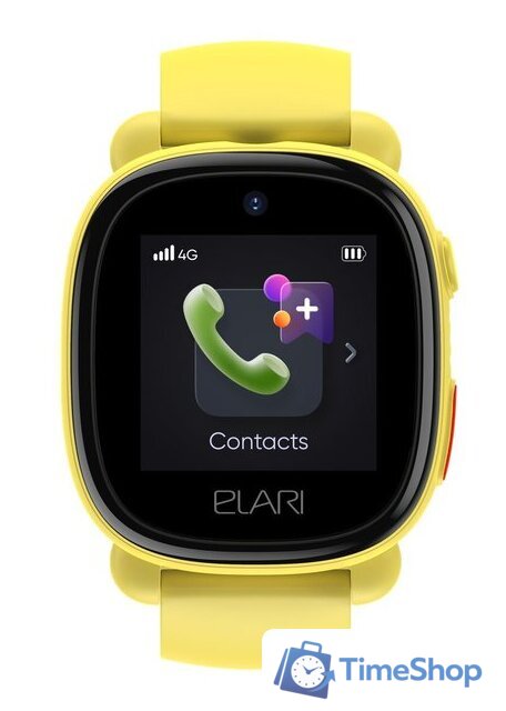 Детские умные часы Elari KidPhone 4G Lite (желтый) - Изображение №7 — Интернет-магазин Time-Shop