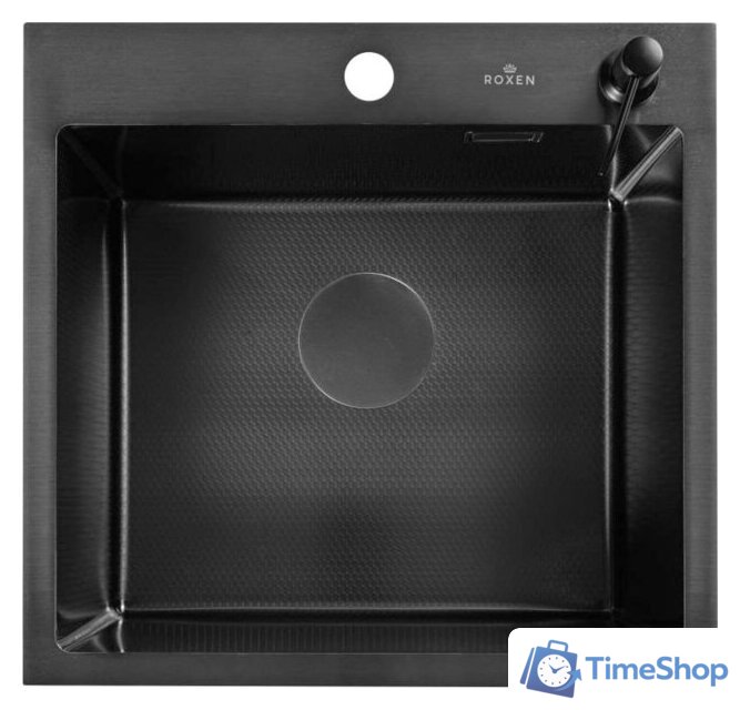 Кухонная мойка Roxen Snake 560220-45-BS PVD графит/текстурная поверхность (с ролл-матом и дозатором) - Изображение №9 — Интернет-магазин Time-Shop