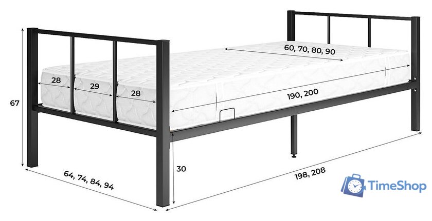 Двухъярусная кровать Князев Мебель Турнео 1 ТУ1.90.200.Ч (черный муар) - Изображение №15 — Интернет-магазин Time-Shop