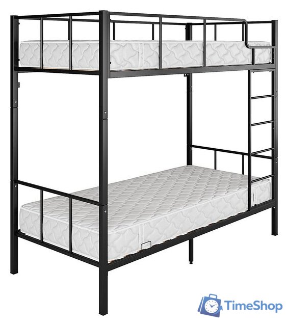 Двухъярусная кровать Князев Мебель Турнео 1 ТУ1.90.200.Ч (черный муар) - Изображение №1 — Интернет-магазин Time-Shop