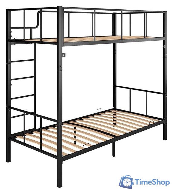 Двухъярусная кровать Князев Мебель Турнео 1 ТУ1.90.200.Ч (черный муар) - Изображение №2 — Интернет-магазин Time-Shop