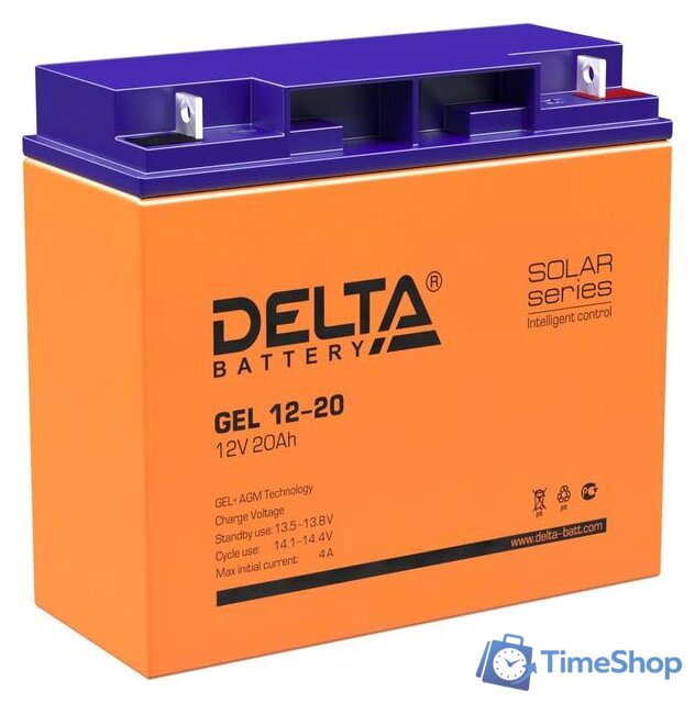 Аккумулятор для ИБП Delta GEL 12-20 (12В/20 А·ч) - Изображение №1 — Интернет-магазин Time-Shop