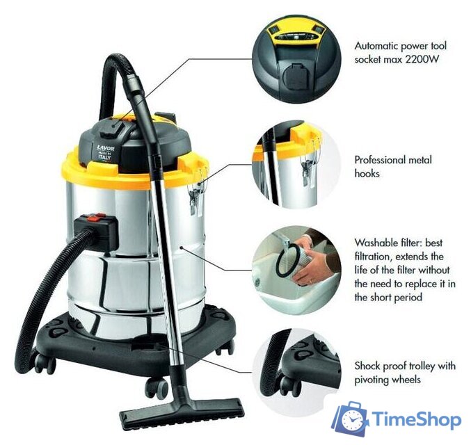 Пылесос Lavor WTP 50 XE - Изображение №2 — Интернет-магазин Time-Shop