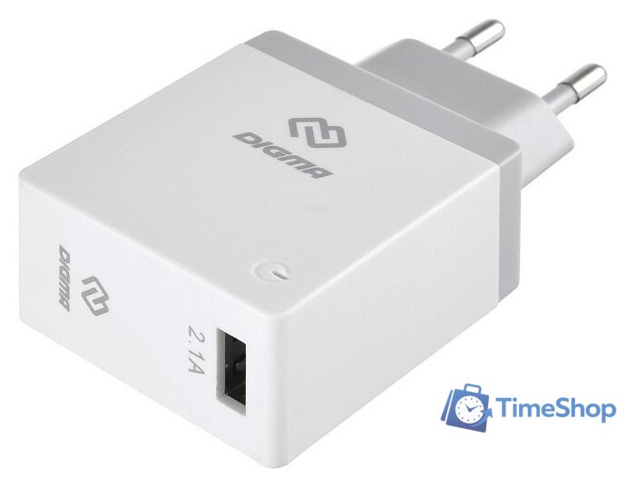 Сетевое зарядное Digma DGWC-1U-2.1A-WG - Изображение №1 — Интернет-магазин Time-Shop