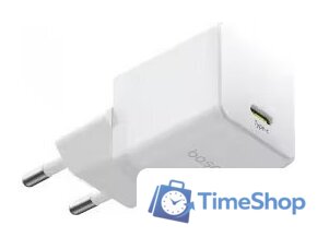 Сетевое зарядное Baseus Palm Fast Charger 1C 30W EU P10111605213-00 (белый) - Изображение №1 — Интернет-магазин Time-Shop