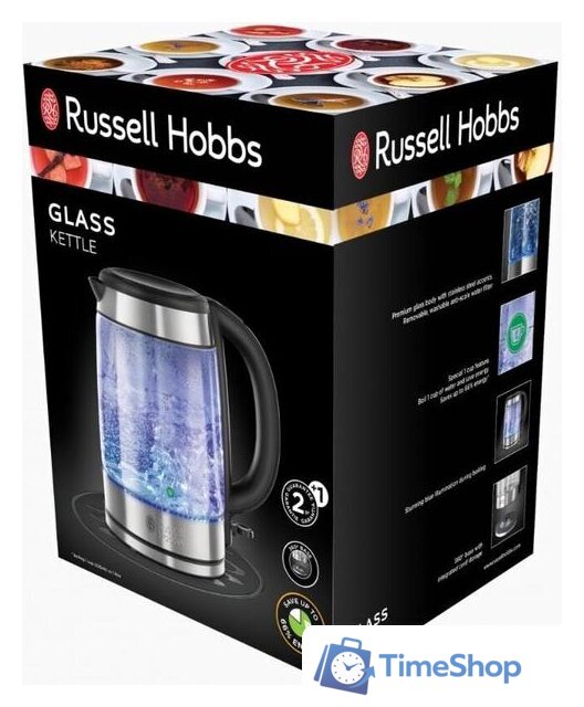 Электрический чайник Russell Hobbs 21600-57 Glass - Изображение №7 — Интернет-магазин Time-Shop