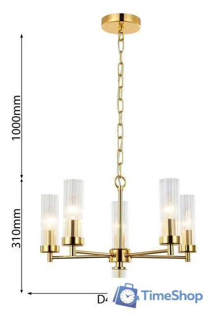 Подвесная люстра Favourite Aesthetic 2673-5P - Изображение №7 — Интернет-магазин Time-Shop