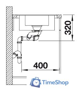 Кухонная мойка Blanco Metra 6 S-F 525929 (черный) - Изображение №3 — Интернет-магазин Time-Shop