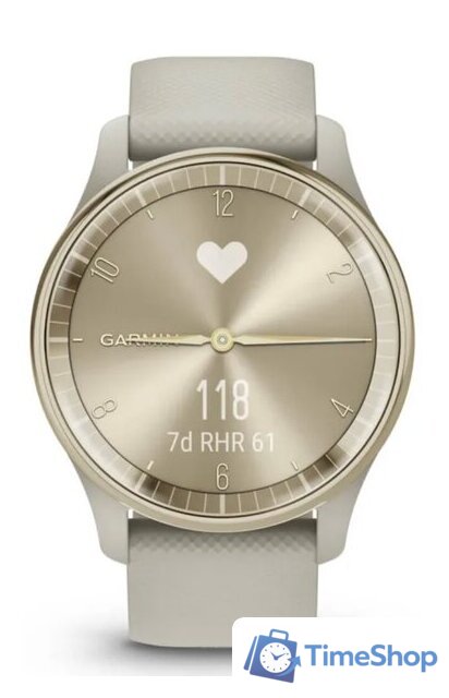 Гибридные умные часы Garmin Vivomove Trend (французский серый) - Изображение №7 — Интернет-магазин Time-Shop