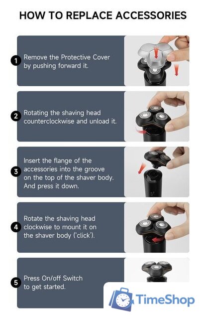 Электробритва Enchen X8S-C - Изображение №5 — Интернет-магазин Time-Shop