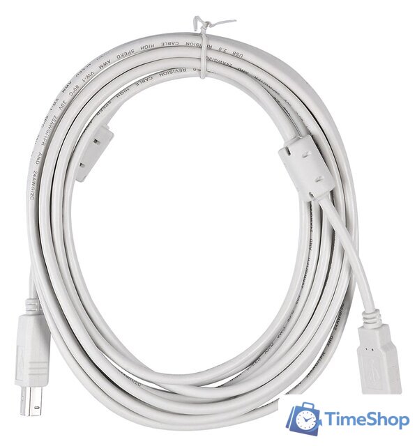 Кабель Buro USB2.0-AM/BM-5M-MG - Изображение №1 — Интернет-магазин Time-Shop