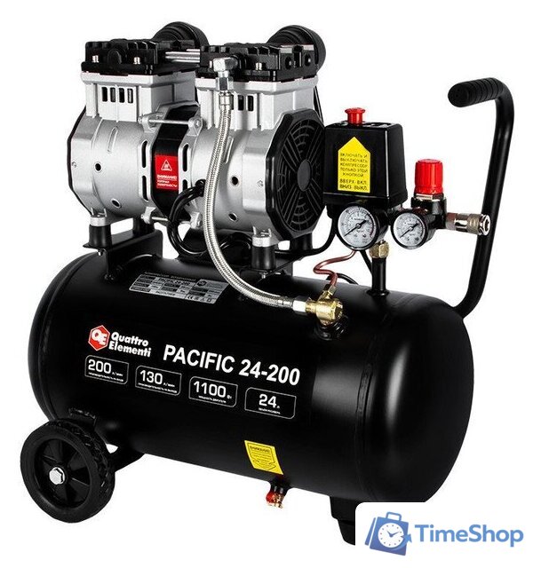 Компрессор Quattro Elementi Pacific 24-200 - Изображение №1 — Интернет-магазин Time-Shop