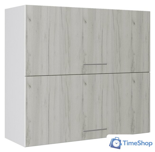 Шкаф навесной Артём-Мебель 800мм СН-114.34 (ДСП дуб крафт белый) - Изображение №1 — Интернет-магазин Time-Shop