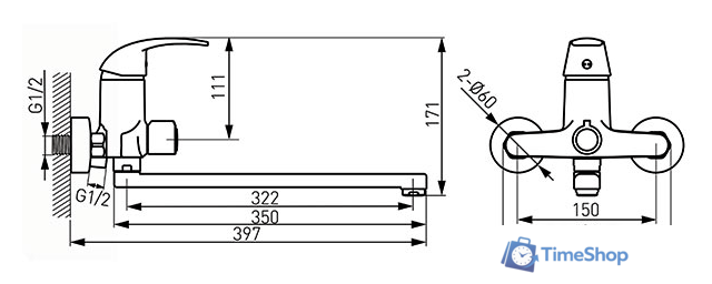 Смеситель Ferro Vasto BVA55A - Изображение №2 — Интернет-магазин Time-Shop