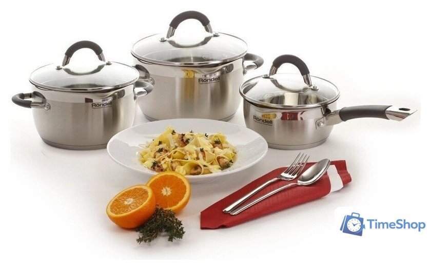 Набор кастрюль Rondell Flamme RDS-1957 - Изображение №12 — Интернет-магазин Time-Shop