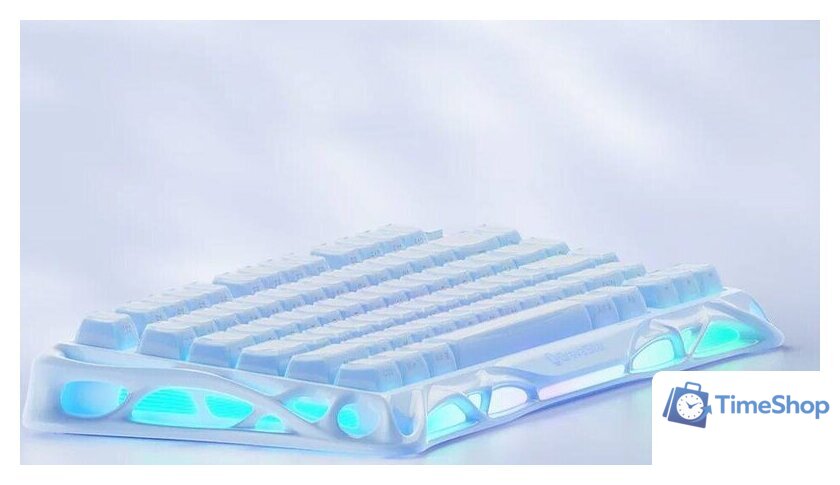 Клавиатура Gravastar Mercury K1 Special Edition Ice Blue (GravaStar x Kailh Cherry Pink) - Изображение №3 — Интернет-магазин Time-Shop