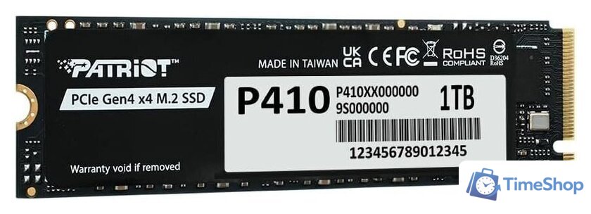 SSD Patriot P410 1TB P410P1TBM28H - Изображение №2 — Интернет-магазин Time-Shop