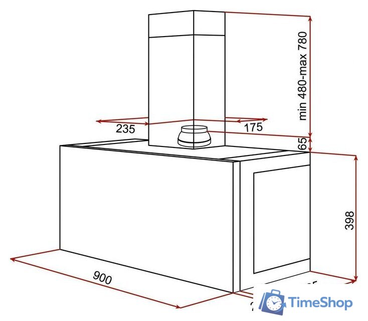 Кухонная вытяжка TEKA DHI 90 - Изображение №3 — Интернет-магазин Time-Shop