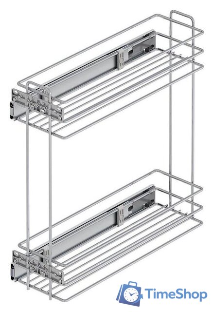 Корзина выдвижная Starax 200 S-2213-C (боковое крепление, хром) - Изображение №1 — Интернет-магазин Time-Shop
