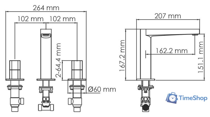 Смеситель Wasserkraft Naab 8635 - Изображение №2 — Интернет-магазин Time-Shop