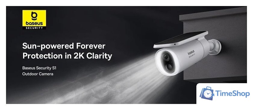 IP-камера Baseus S1 Outdoor 2K Solar Security Camera - Изображение №6 — Интернет-магазин Time-Shop