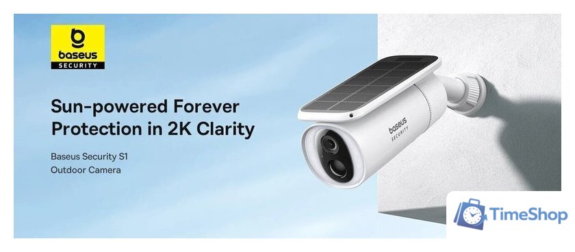 IP-камера Baseus S1 Outdoor 2K Solar Security Camera - Изображение №4 — Интернет-магазин Time-Shop