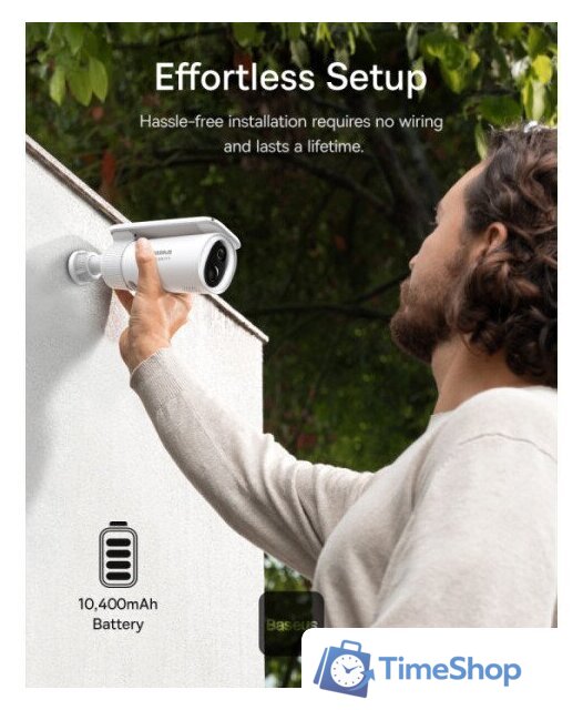 IP-камера Baseus S1 Outdoor 2K Solar Security Camera - Изображение №2 — Интернет-магазин Time-Shop