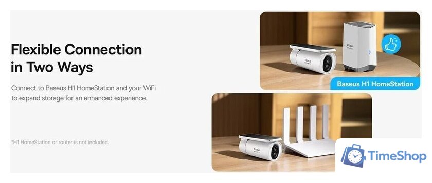 IP-камера Baseus S1 Outdoor 2K Solar Security Camera - Изображение №9 — Интернет-магазин Time-Shop