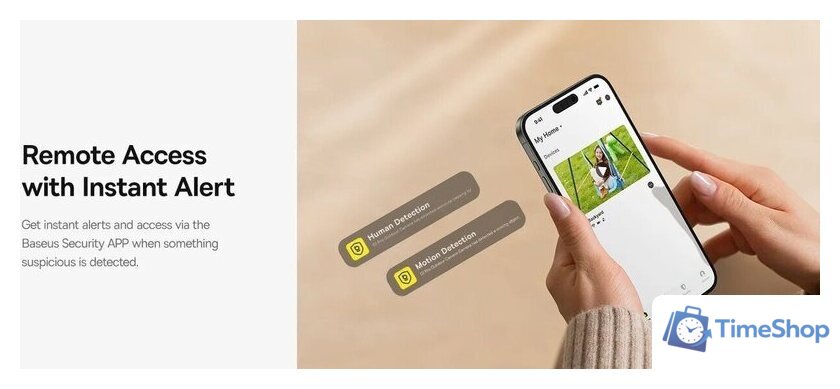 IP-камера Baseus S1 Outdoor 2K Solar Security Camera - Изображение №8 — Интернет-магазин Time-Shop