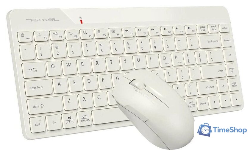 Офисный набор A4Tech Fstyler FG2200 Air (бежевый) - Изображение №3 — Интернет-магазин Time-Shop