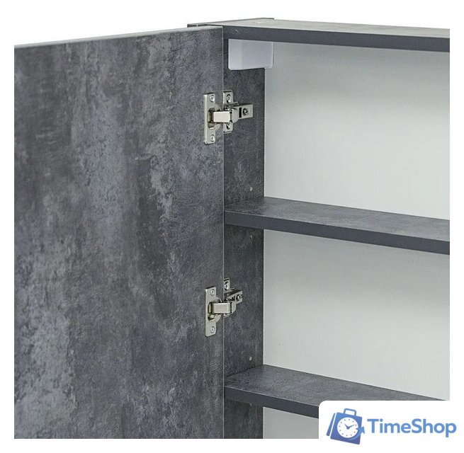  Doratiz Шкаф с зеркалом Крит 60 L 2711.168 (серый) - Изображение №5 — Интернет-магазин Time-Shop