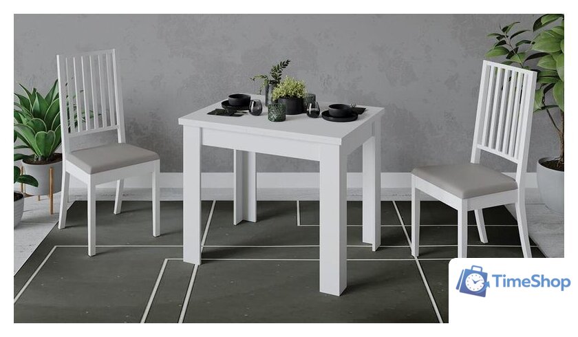 Кухонный стол Трия Промо тип 3 (белый/белый) - Изображение №3 — Интернет-магазин Time-Shop