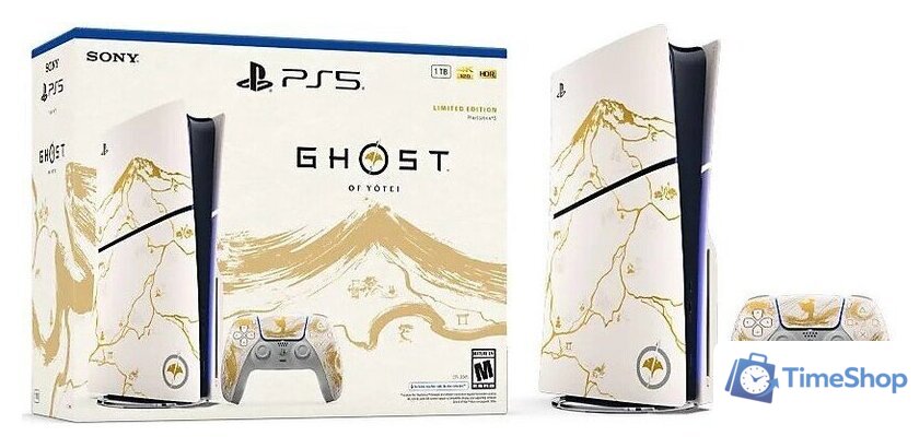 Игровая приставка Sony PlayStation 5 Slim CFI-2000A Ghost of Yotei Gold Limited Edition Bundle - Изображение №7 — Интернет-магазин Time-Shop