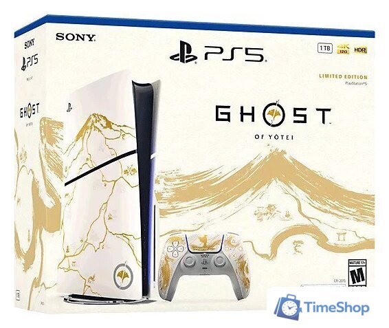 Игровая приставка Sony PlayStation 5 Slim CFI-2000A Ghost of Yotei Gold Limited Edition Bundle - Изображение №1 — Интернет-магазин Time-Shop